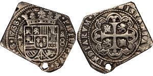 8 Real Virreinato de Nueva España (1519 - 1821) Plata Felipe V de España (1683-1746)