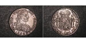 8 Real Virreinato de Nueva España (1519 - 1821) Plata Fernando VII de España (1784-1833)