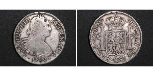8 Real Virreinato de Nueva España (1519 - 1821) Plata Carlos IV de España (1748-1819)