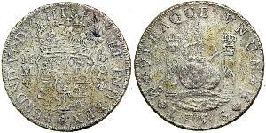 8 Real Virreinato de Nueva España (1519 - 1821) Plata Fernando VI de España (1713-1759)