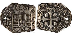8 Real Virreinato de Nueva España (1519 - 1821) Plata Felipe V de España (1683-1746)