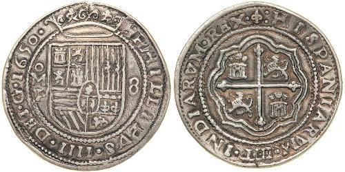 8 Real Virreinato de Nueva España (1519 - 1821) Plata Felipe IV de España (1605 -1665)