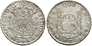 8 Real Bolivien / Vizekönigreich Peru (1542 - 1824) Silber Karl III. von Spanien (1716 -1788)