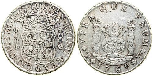 8 Real Bolivien / Vizekönigreich Peru (1542 - 1824) Silber Karl III. von Spanien (1716 -1788)