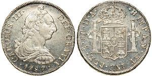 8 Real Chile Silber Karl III. von Spanien (1716 -1788)