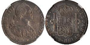 8 Real Guatemala Silber Karl IV (1748-1819)