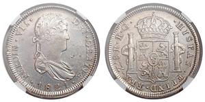 8 Real Kaiserreich Mexiko (1821 - 1823) Silber Ferdinand VII. von Spanien (1784-1833)
