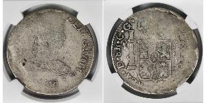 8 Real Kaiserreich Mexiko (1821 - 1823) Silber Ferdinand VII. von Spanien (1784-1833)