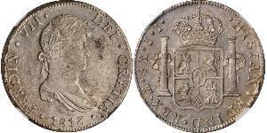 8 Real Kaiserreich Mexiko (1821 - 1823) Silber Ferdinand VII. von Spanien (1784-1833)