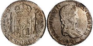 8 Real Kaiserreich Mexiko (1821 - 1823) Silber Ferdinand VII. von Spanien (1784-1833)