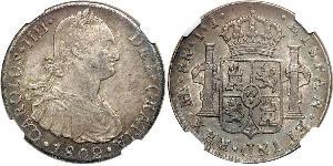 8 Real Peru Silber Karl IV (1748-1819)