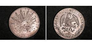 8 Real Second Federal Republic of Mexico (1846 - 1863) Silber 