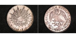 8 Real Second Federal Republic of Mexico (1846 - 1863) Silber 