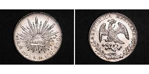 8 Real Second Federal Republic of Mexico (1846 - 1863) Silber 
