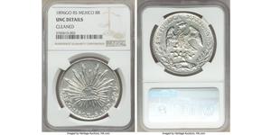 8 Real Second Federal Republic of Mexico (1846 - 1863) Silber 