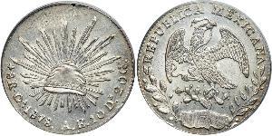 8 Real Second Federal Republic of Mexico (1846 - 1863) Silber 