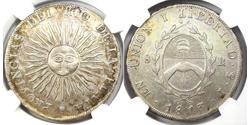 8 Real Vereinigte Provinzen des Río de la Plata (1810 -1831) Silber 