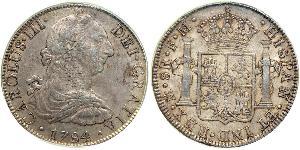 8 Real Vizekönigreich Neuspanien (1519 - 1821) Silber Karl III. von Spanien (1716 -1788)