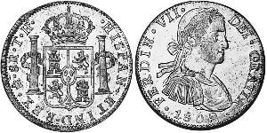 8 Real Vizekönigreich Neuspanien (1519 - 1821) Silber Ferdinand VII. von Spanien (1784-1833)