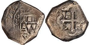 8 Real Vizekönigreich Neuspanien (1519 - 1821) Silber Philip V von Spanien (1683-1746)