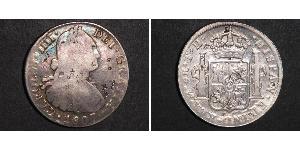 8 Real Vizekönigreich Neuspanien (1519 - 1821) Silber Karl IV (1748-1819)