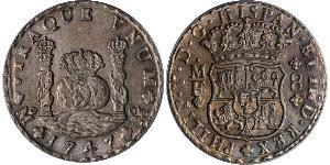 8 Real Vizekönigreich Neuspanien (1519 - 1821) Silber Philip V von Spanien (1683-1746)