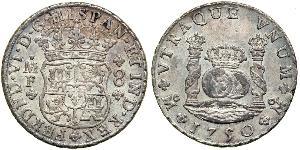 8 Real Vizekönigreich Neuspanien (1519 - 1821) Silber Ferdinand VI. von Spanien (1713-1759)