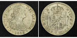 8 Real Vizekönigreich Neuspanien (1519 - 1821) Silber Karl IV (1748-1819)