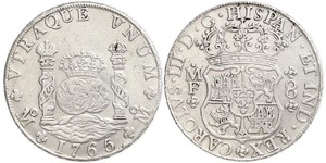 8 Real Vizekönigreich Neuspanien (1519 - 1821) Silber Karl III. von Spanien (1716 -1788)