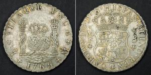 8 Real Vizekönigreich Neuspanien (1519 - 1821) Silber Karl III. von Spanien (1716 -1788)