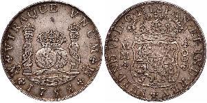8 Real Vizekönigreich Neuspanien (1519 - 1821) Silber Ferdinand VI. von Spanien (1713-1759)