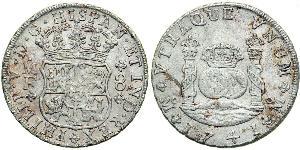 8 Real Vizekönigreich Neuspanien (1519 - 1821) Silber Philip V von Spanien (1683-1746)
