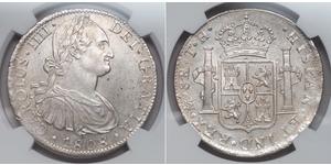 8 Real Vizekönigreich Neuspanien (1519 - 1821) Silber Karl IV (1748-1819)