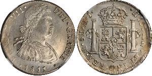 8 Real Vizekönigreich Neuspanien (1519 - 1821) Silber Ferdinand VII. von Spanien (1784-1833)