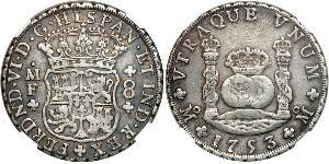 8 Real Vizekönigreich Neuspanien (1519 - 1821) Silber Ferdinand VI. von Spanien (1713-1759)
