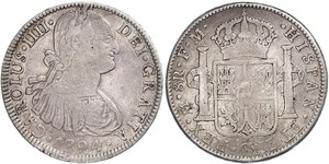 8 Real Vizekönigreich Neuspanien (1519 - 1821) Silber Karl IV (1748-1819)