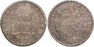 8 Real Vizekönigreich Neuspanien (1519 - 1821) Silber Karl III. von Spanien (1716 -1788)