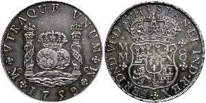8 Real Vizekönigreich Neuspanien (1519 - 1821) Silber Ferdinand VI. von Spanien (1713-1759)