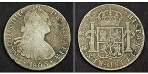 8 Real Vizekönigreich Neuspanien (1519 - 1821) Silber Karl IV (1748-1819)