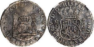 8 Real Vizekönigreich Neuspanien (1519 - 1821) Silber Philip V von Spanien (1683-1746)