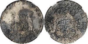 8 Real Vizekönigreich Neuspanien (1519 - 1821) Silber Philip V von Spanien (1683-1746)