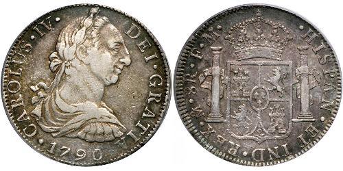 8 Real Vizekönigreich Neuspanien (1519 - 1821) Silber Karl IV (1748-1819)