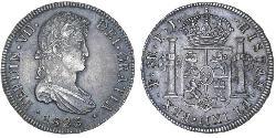 8 Real Vizekönigreich des Río de la Plata (1776 - 1814) / Bolivien Silber Ferdinand VII. von Spanien (1784-1833)