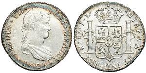 8 Real Vizekönigreich des Río de la Plata (1776 - 1814) / Bolivien Silber Ferdinand VII. von Spanien (1784-1833)