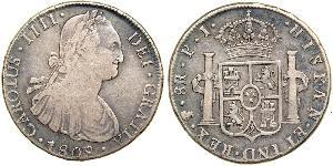 8 Real Vizekönigreich des Río de la Plata (1776 - 1814) / Bolivien Silber Karl IV (1748-1819)