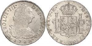 8 Real Bolivia Silver Charles III of Spain (1716 -1788)