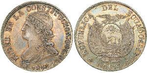 8 Real Ecuador (1830 - ) Silver 