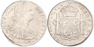 8 Real Peru Silver Charles IV of Spain (1748-1819)