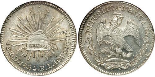 8 Real Second Federal Republic of Mexico (1846 - 1863) Silver 