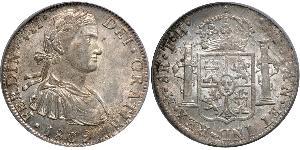 8 Real Spanish Mexico  / Kingdom of New Spain (1519 - 1821) Silver Ferdinand VII of Spain (1784-1833)